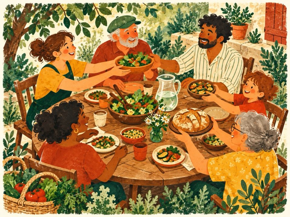 Des enfants récoltent et arrosent les légumes du potager
